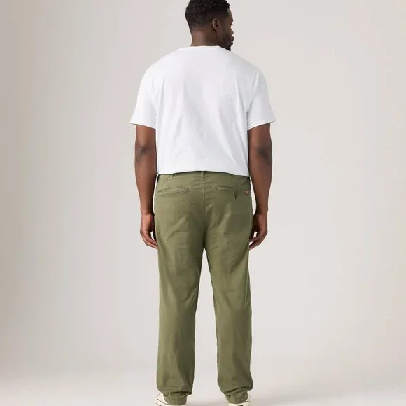 Levi s Men s Xx Standard Tapered Chino Pants Green Olive Stretch Twill 50x30 Big - Picture 3 of 16